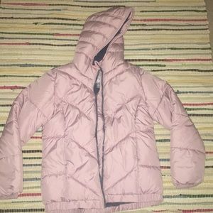 Pink puffy winter jacket!